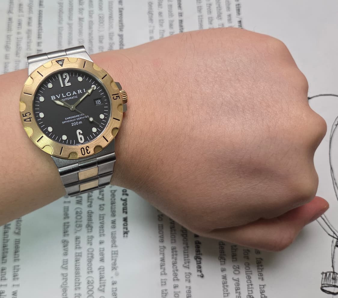 불가리 디아고노 스쿠버 SD38SG 18k 콤비 38mm 오토매틱 브레이 상품이미지10