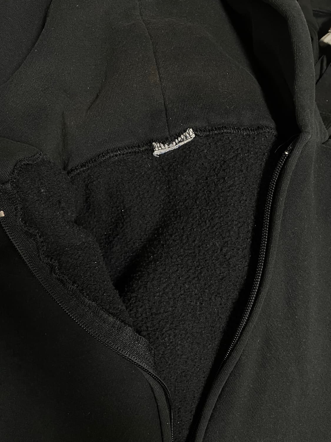 [L] 90s russell 러셀 후드집업 블랙 상품이미지3