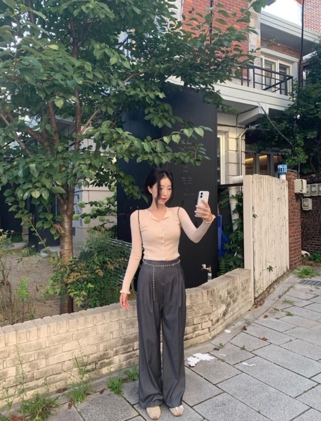 [시예 siye] Muse 슬랙스 (그레이 / Long S) 상품이미지2