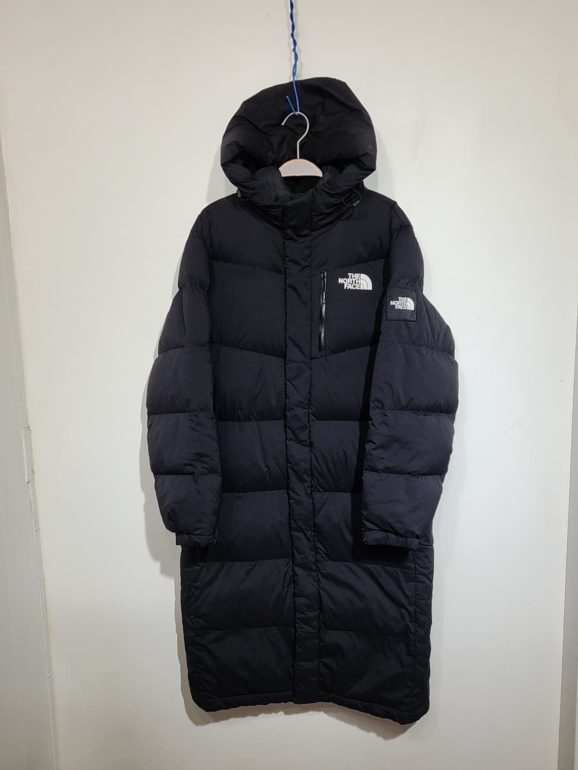 (L) 노스페이스 구스다운 롱패딩 점퍼 블랙 거위털 패딩코트  상품이미지1