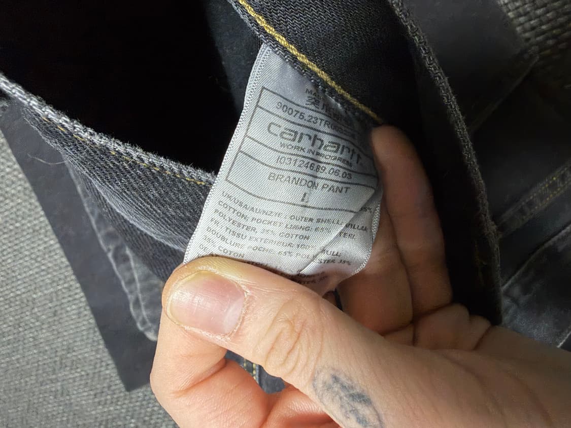 칼하트 흑청 데님 L 상품이미지4