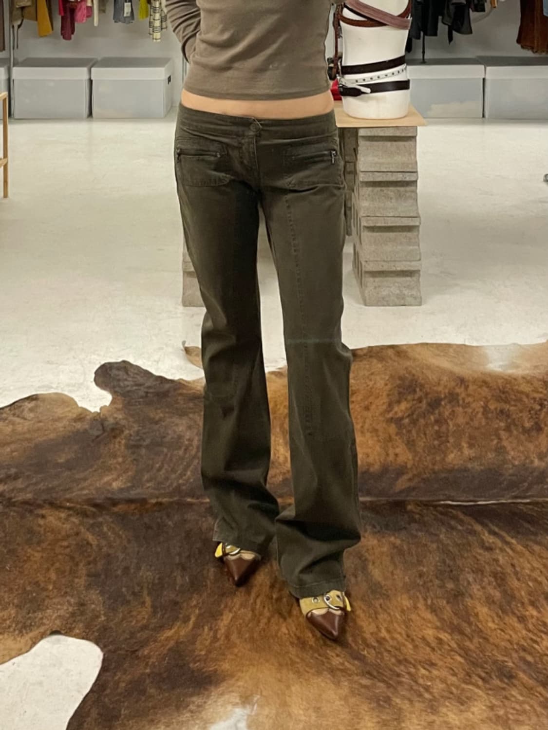 GUESS y2k low-rise boots cut pants 상품이미지1