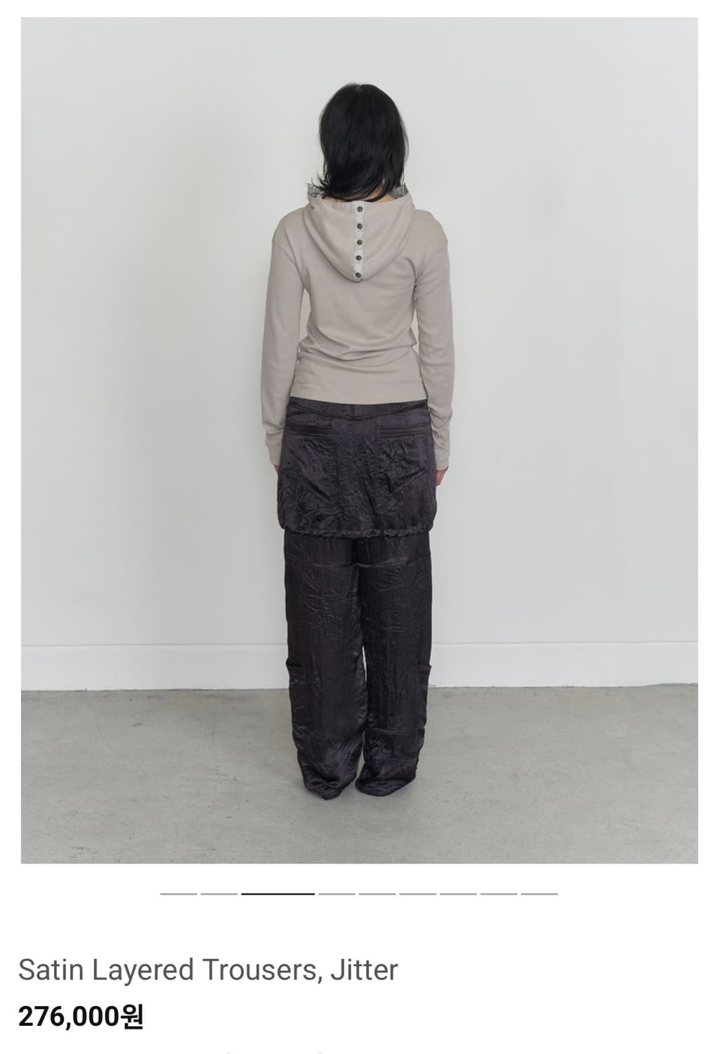 Satin Layered Trousers 오들리워크샵 팬츠 상품이미지4