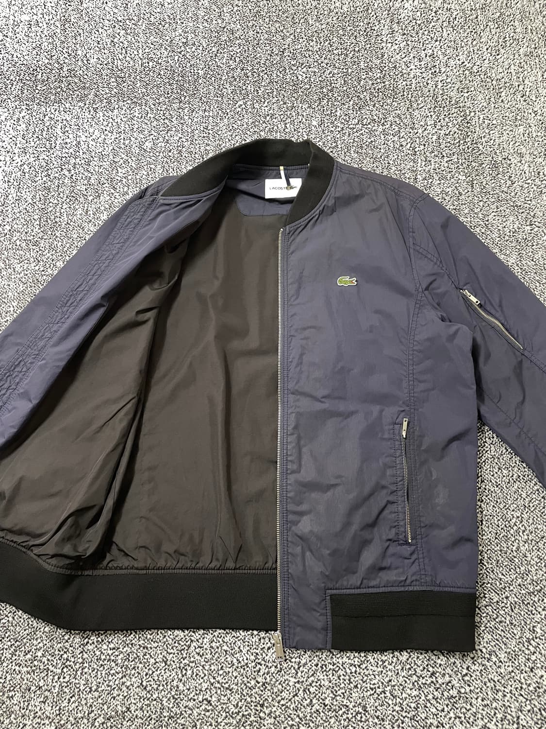 빈티지9. Lacoste 라코스테 블루종 자켓 점퍼 네이비 스몰로고 상품이미지3
