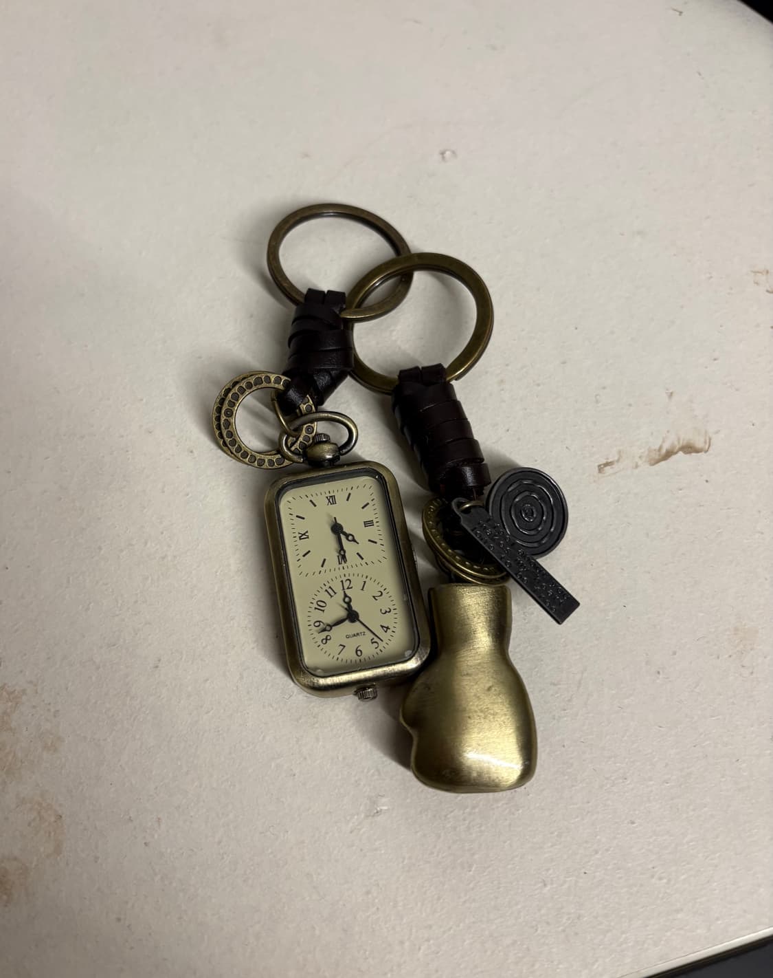 빈티지 더블 타임 키링 상품이미지1