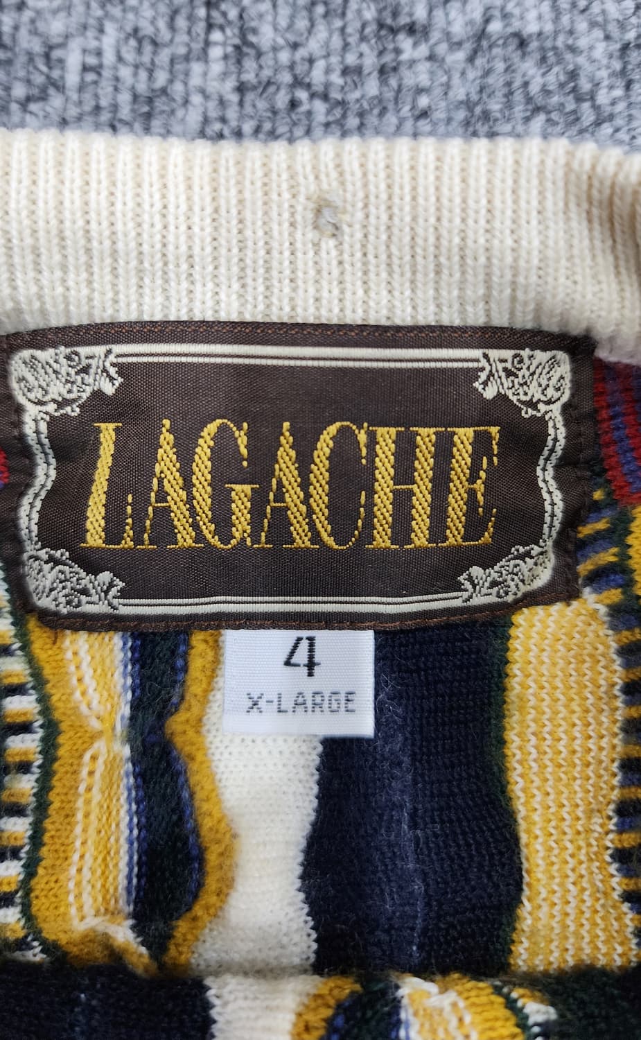 LAGACHE 라가쉬 빈티지 울 케이블 니트 XL 상품이미지7
