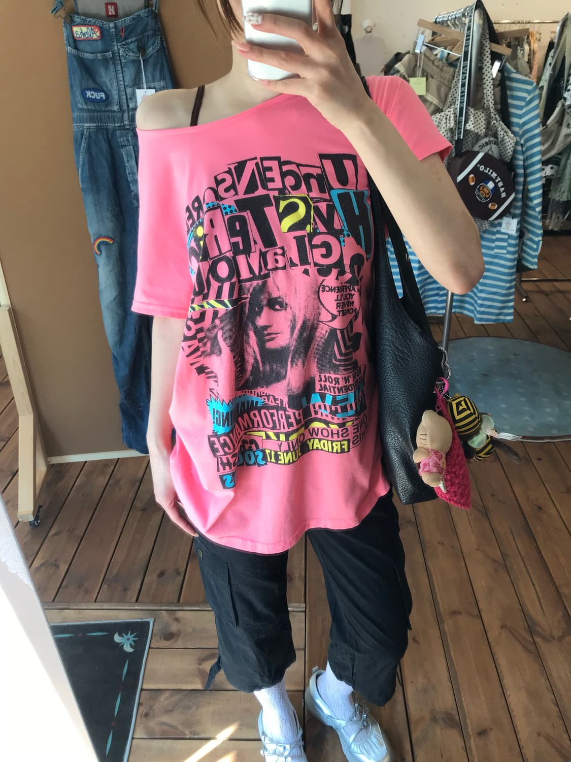 히스테릭글래머 코랄 패턴 반팔티셔츠  상품이미지4