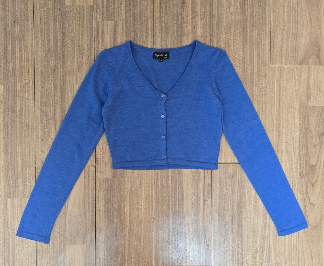 Agnes B 아네스베 버튼 숏 가디건 S 상품이미지2