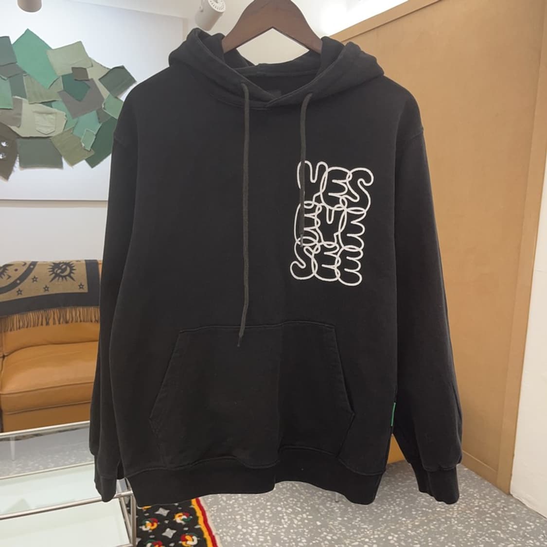 예스아이씨 스트릿힙합 빈티지 빅로고 후드티 S C08206 상품이미지3