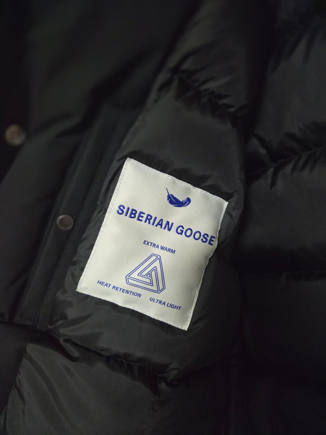 솔리드 하이넥 구스다운 패딩 상품이미지6