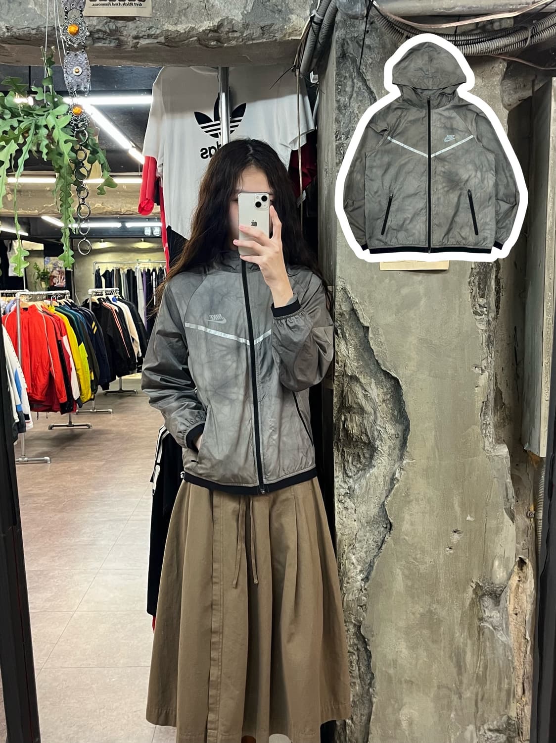 나이키 바람막이 그레이 L #csz1942 상품이미지1