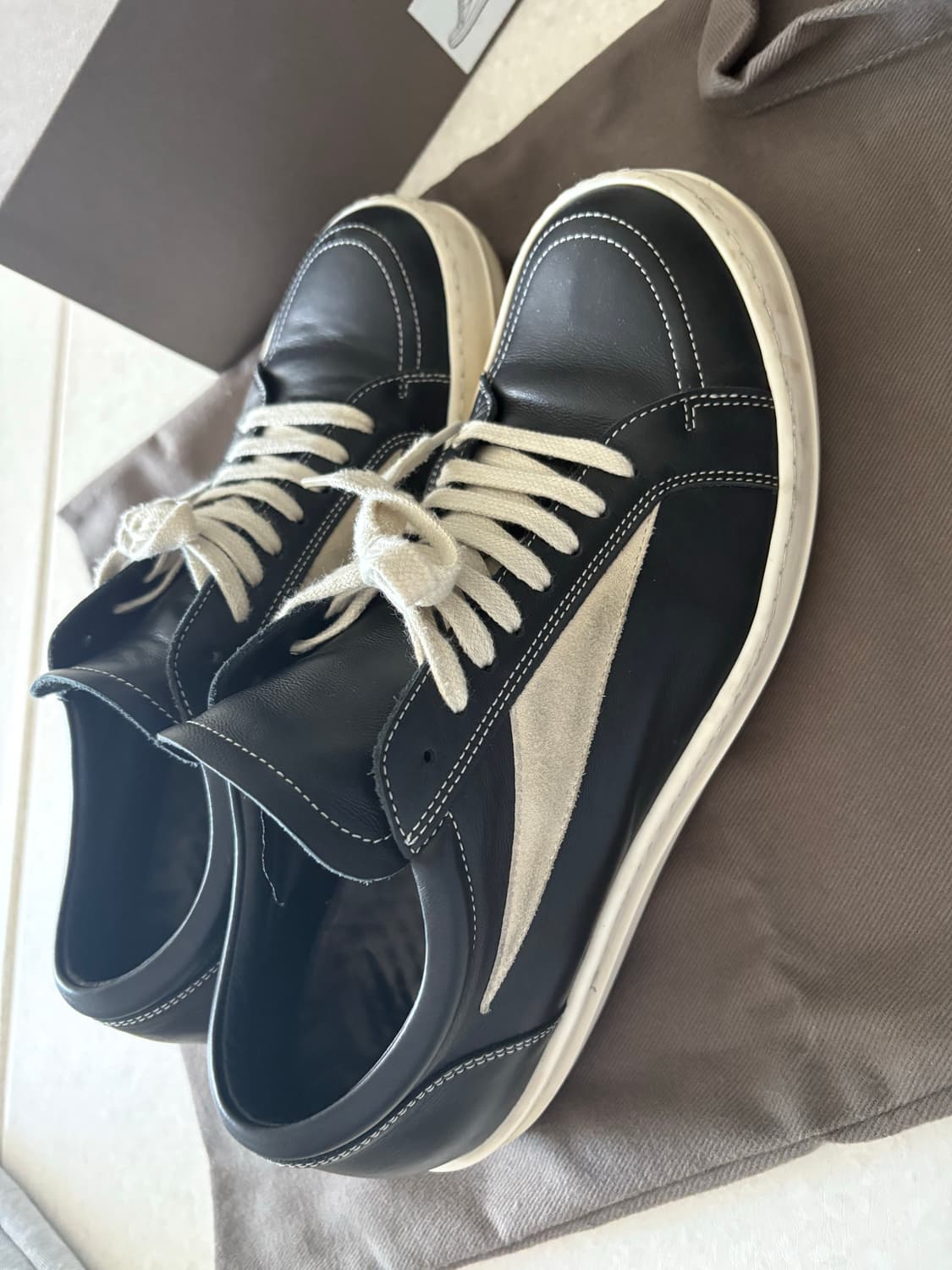 25fw릭오웬스 릭반스 레더 44 블랙판매 상품이미지5