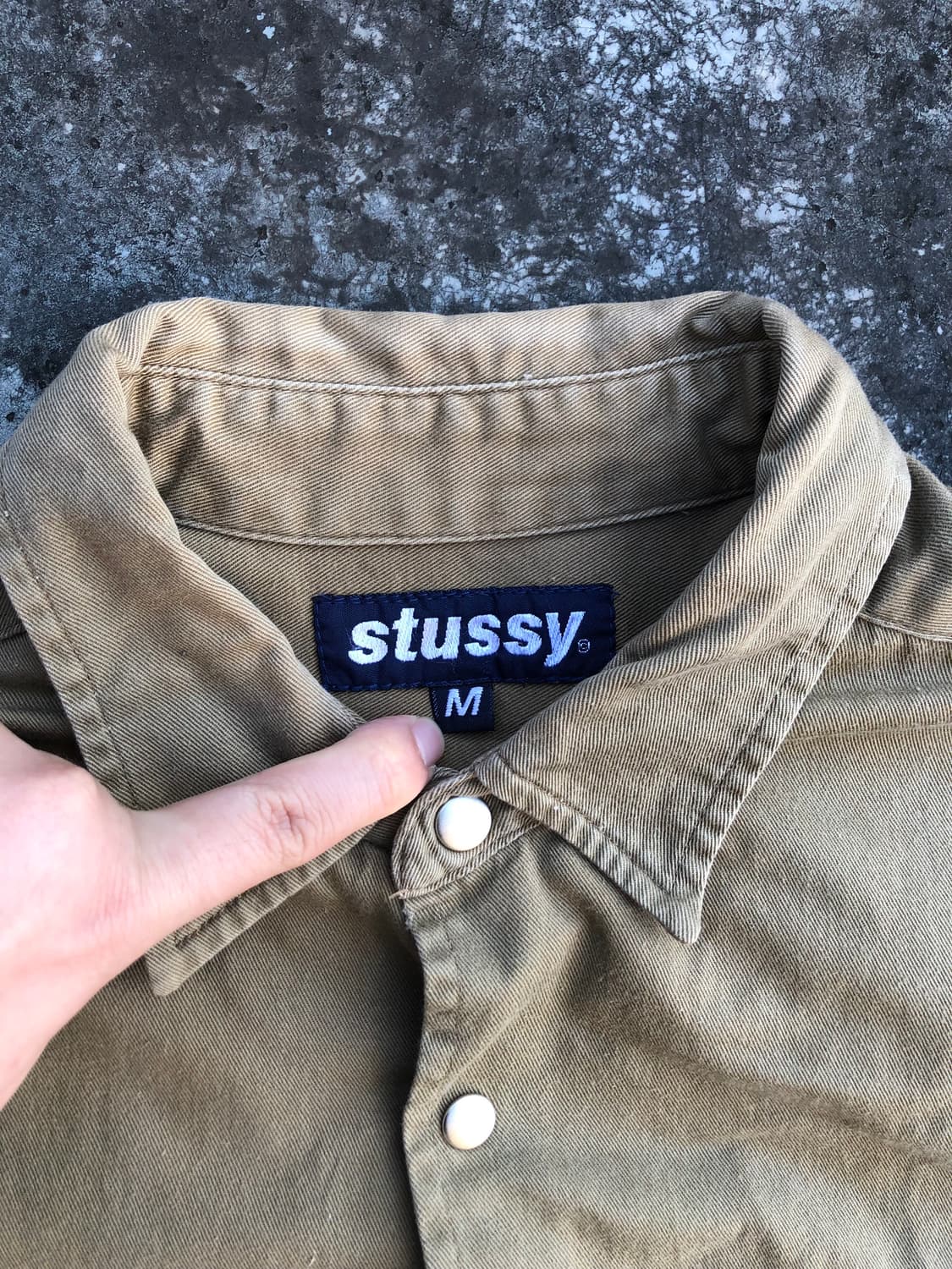 90s 올드 스투시 워크 셔츠 워크 자켓 상품이미지3