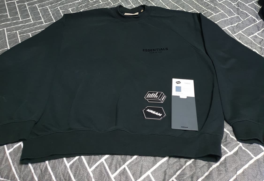 에센셜 피오갓 더코어 컬렉션 스트레치 기모크루넥 블랙 (L) 상품이미지1