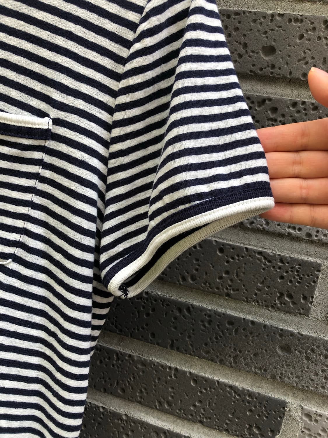 j crew stripe pocket tee  상품이미지4