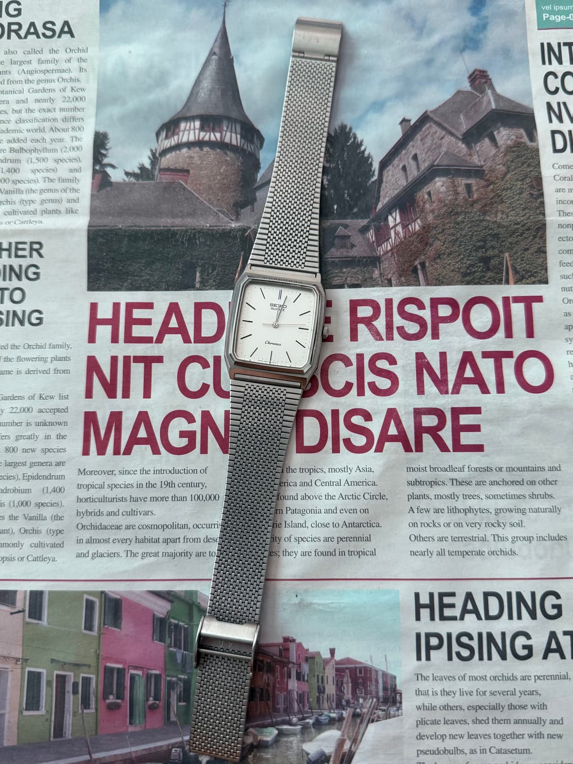 Seiko 세이코 Chronos 스퀘어 쿼츠 상품이미지2
