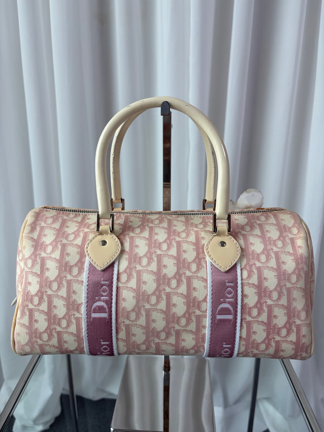 디올 트로터 걸리 핑크 보스턴백 상품이미지3