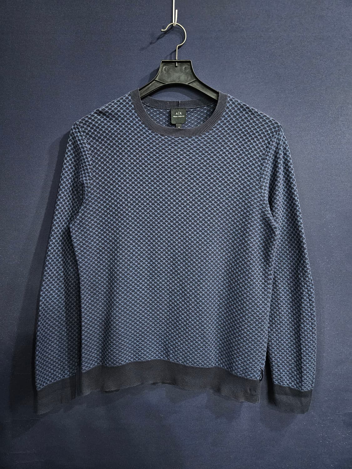 아르마니 익스체인지 문양 남성 100 니트 상품이미지1