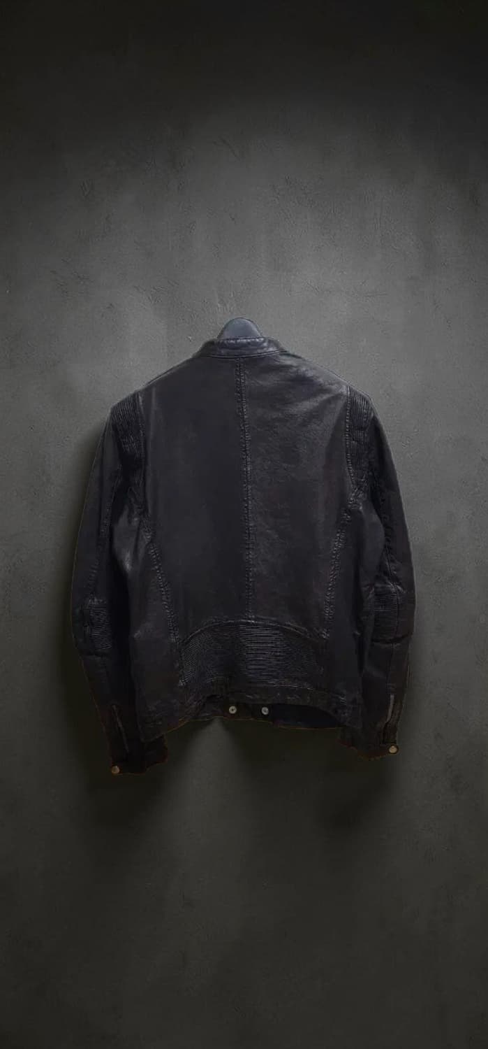 정품 디젤(DIESEL) 레더 가죽 라이더 자켓 상품이미지2