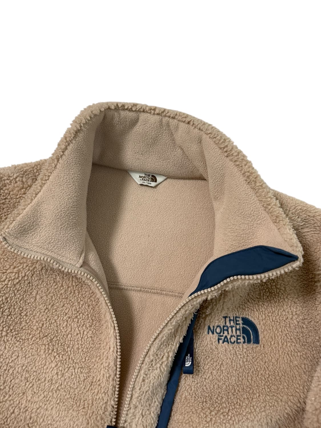 노스페이스 베이지 플리스 집업 상품이미지8
