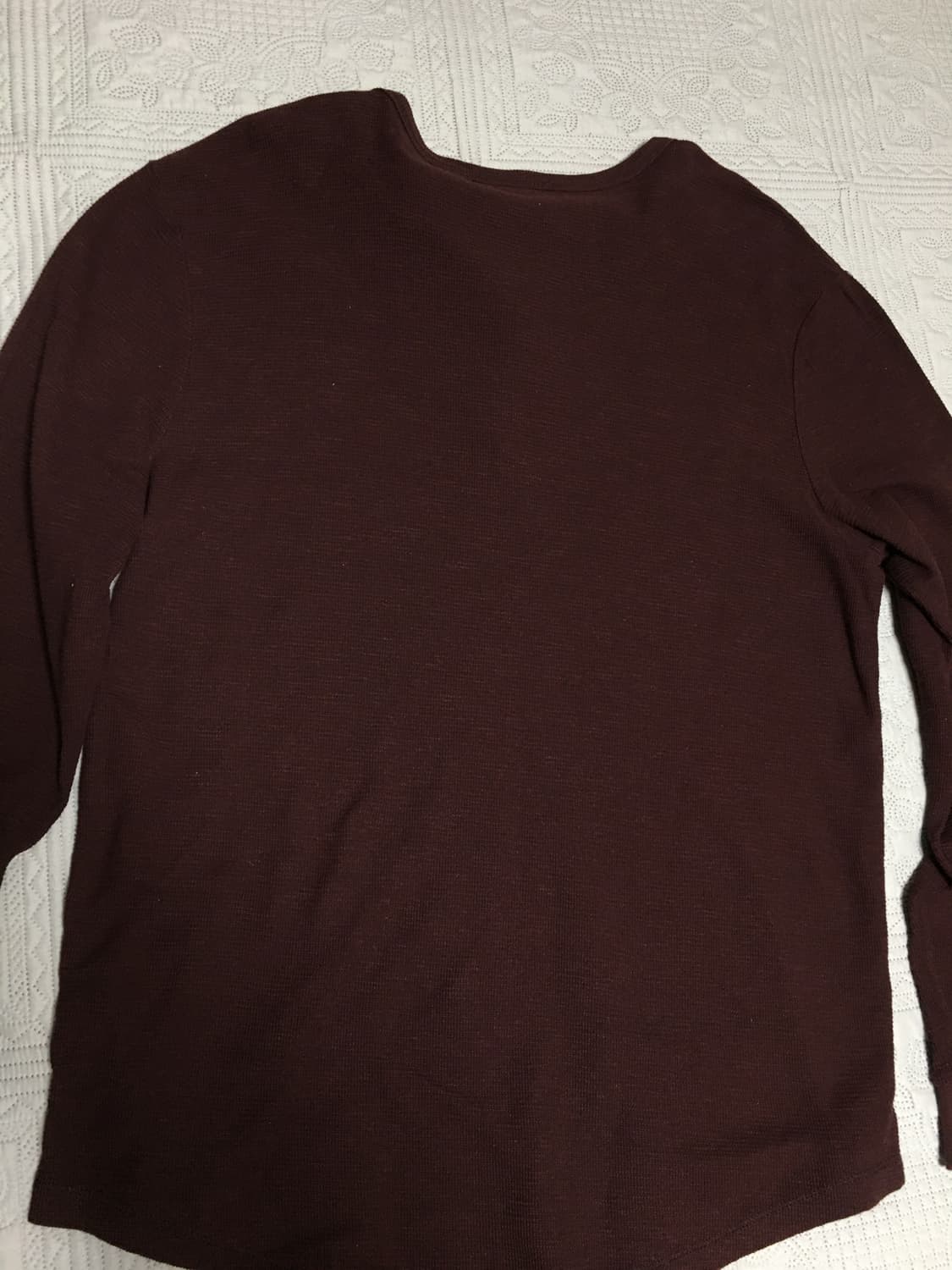 자라 헨리넥 긴팔티 버건디 상품이미지2