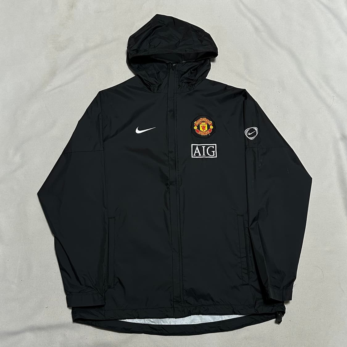 M 나이키 AIG 맨체스터유나이티드 블랙 바람막이 상품이미지2