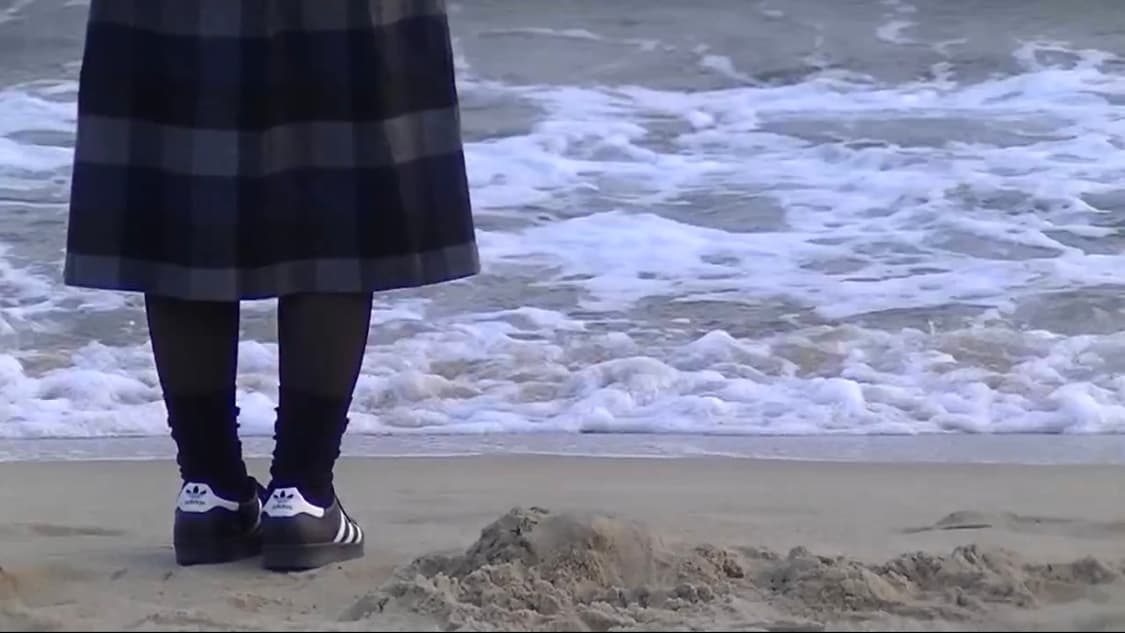 체크 미디스커트 상품이미지2