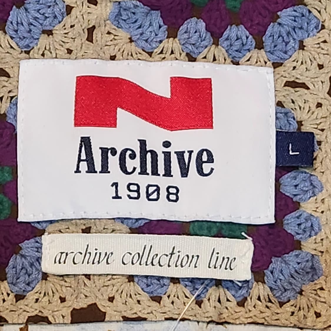 N Archive 크로셰 패턴 반팔 셔츠 (L) 상품이미지2