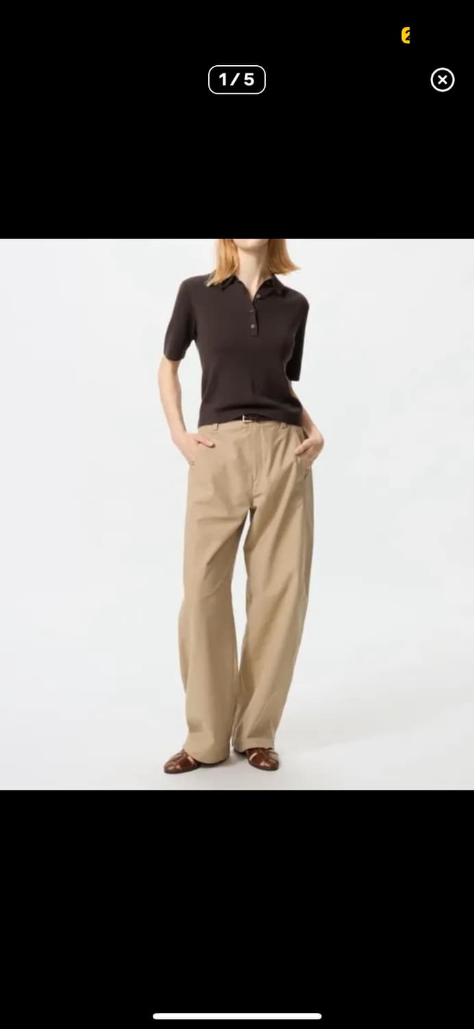 유니클로 저지배럴 레그 팬츠 팝니다 상품이미지1