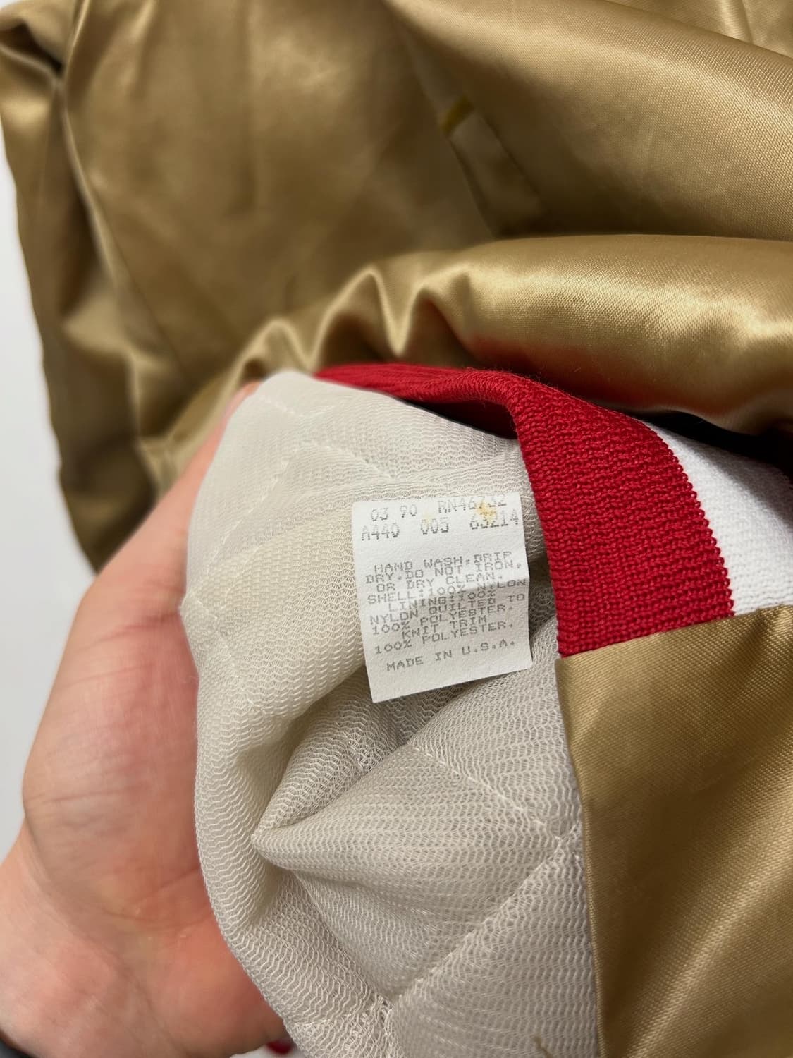 90s Chalk Line San Francisco 49ers 바시티자켓 상품이미지6