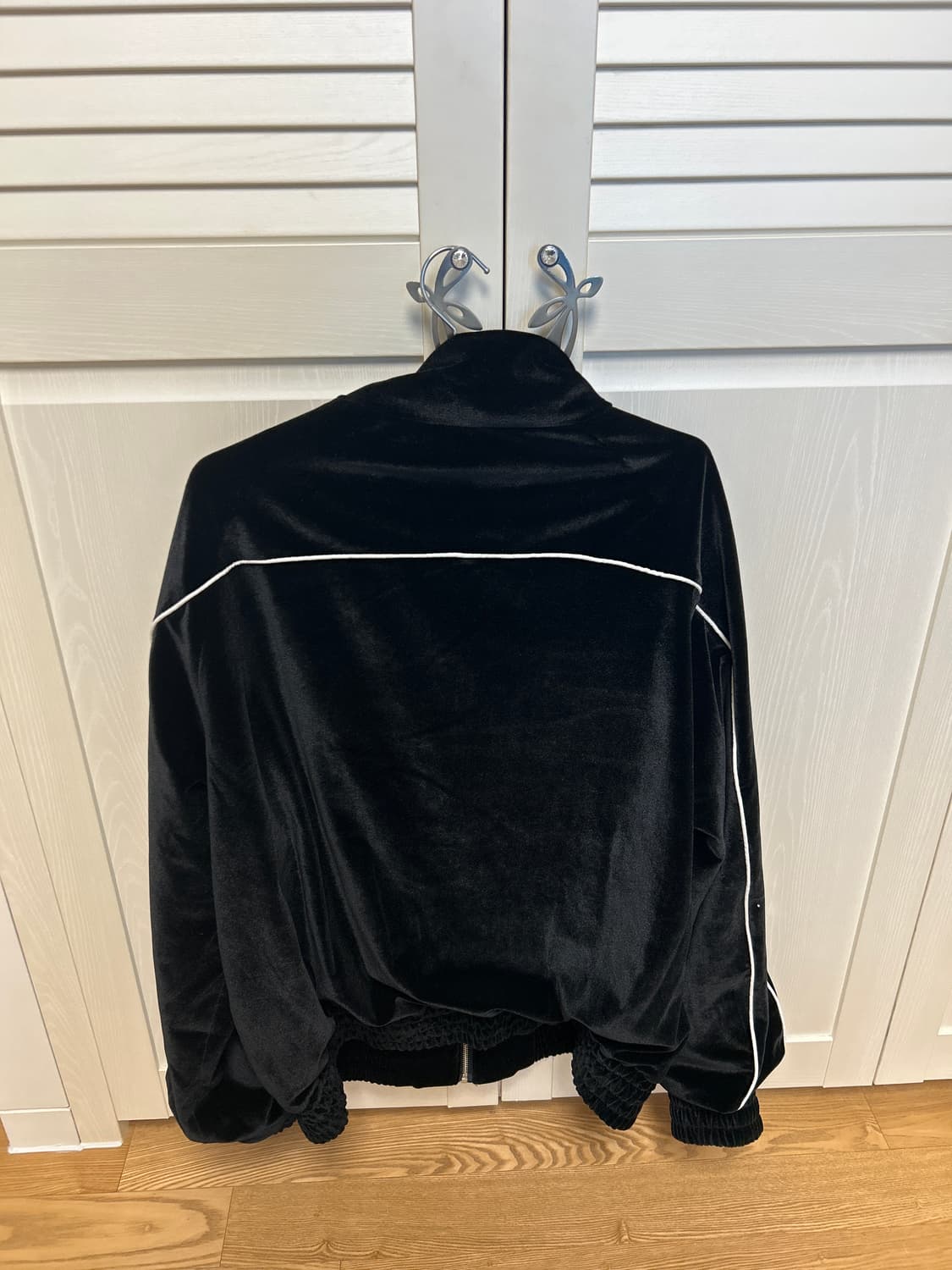 Etce 벨벳 트랙 자켓 블랙 상품이미지3