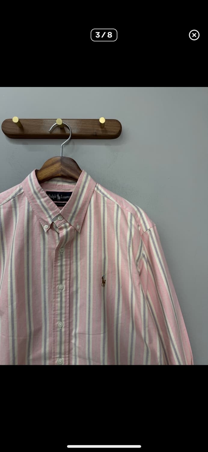 폴로랄프로렌 핑크 스트라이프 셔츠 A3135 상품이미지3