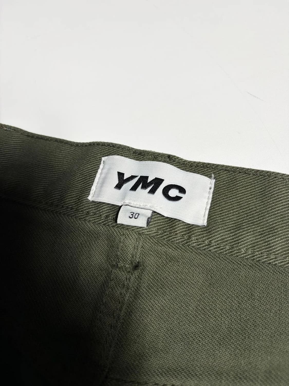 YMC 21FW 버튼플라이 올리브 데님 팬츠 R1845 상품이미지6