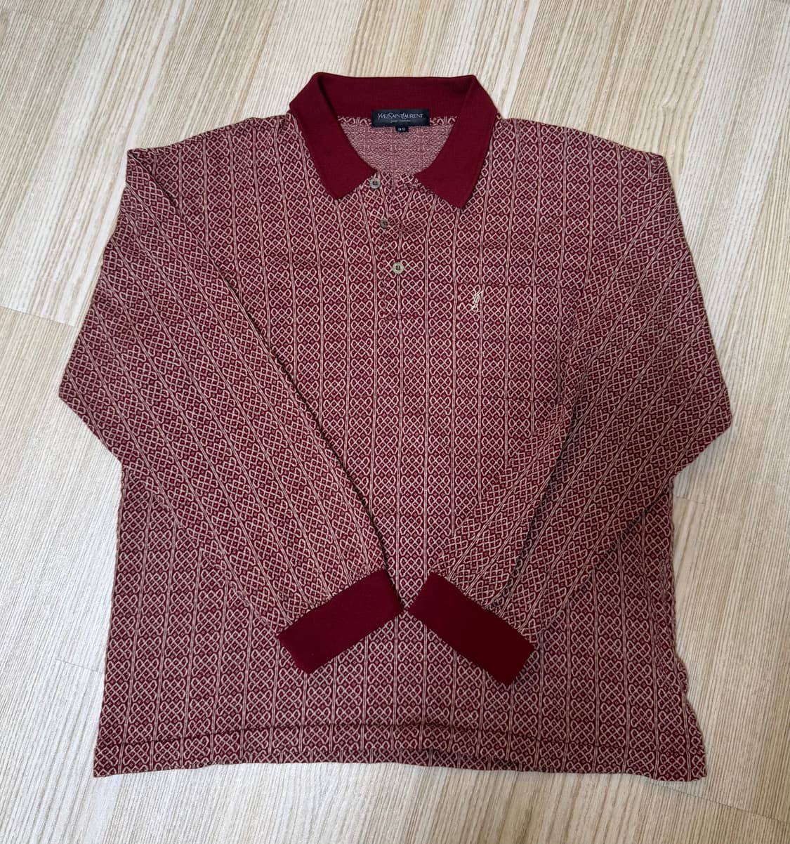 YSL 입생로랑 빈티지 레드 니트 상품이미지1