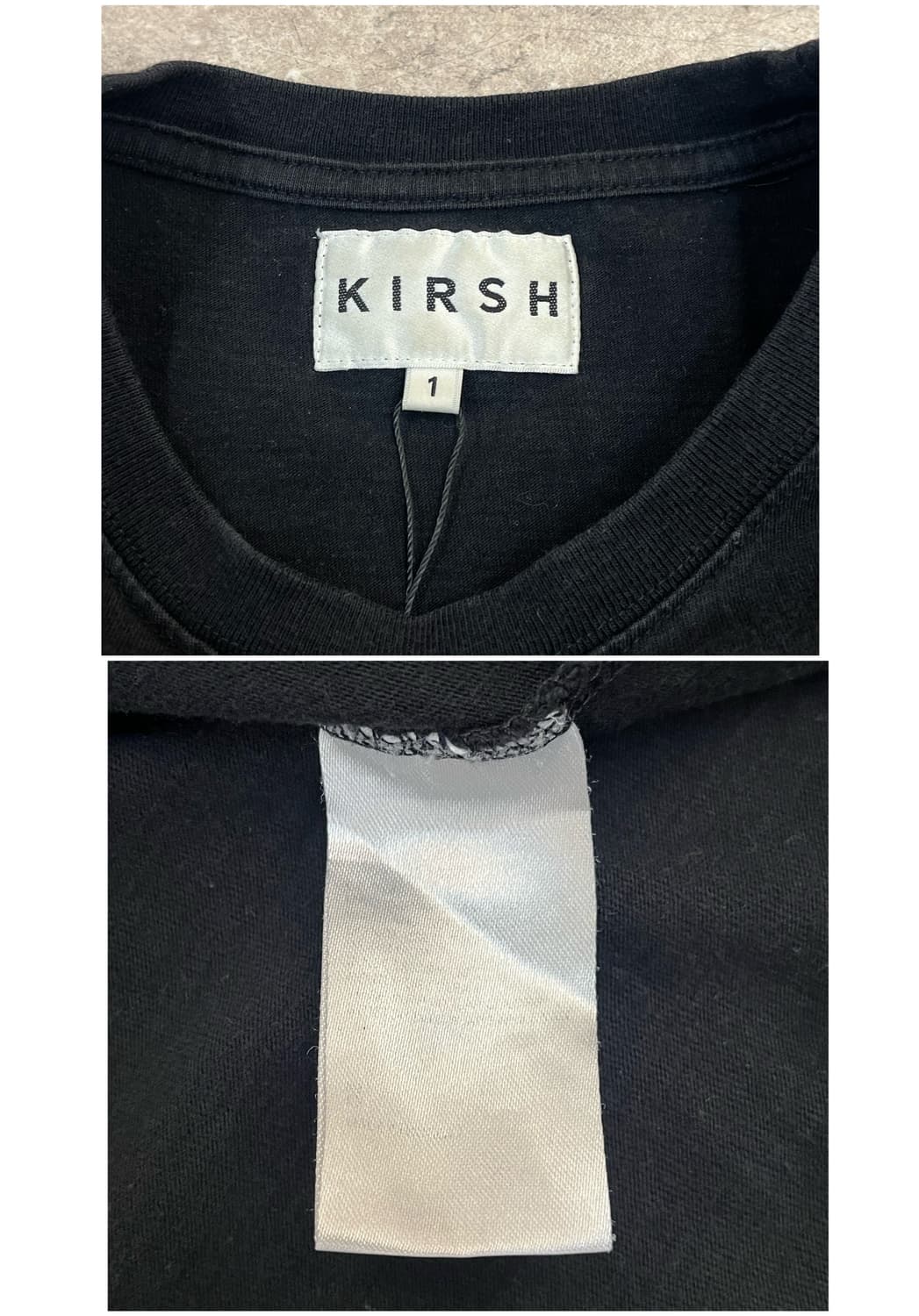 키르시 반팔티 블랙 #csz4081 상품이미지3