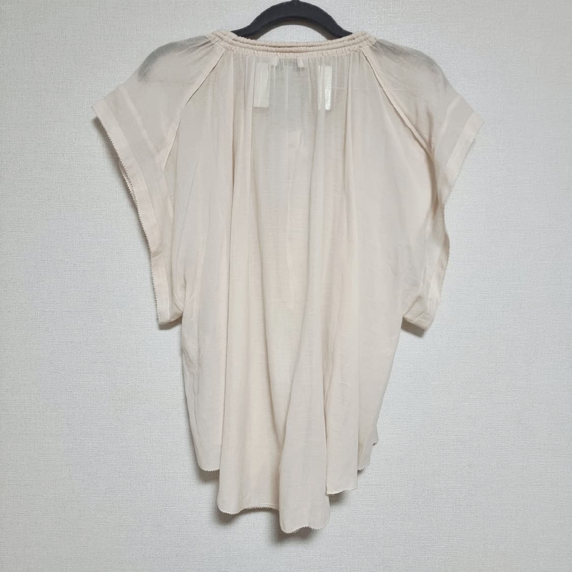 이로 IRO 시스루 아이보리 블라우스 (사실상프리) 상태최상 상품이미지5