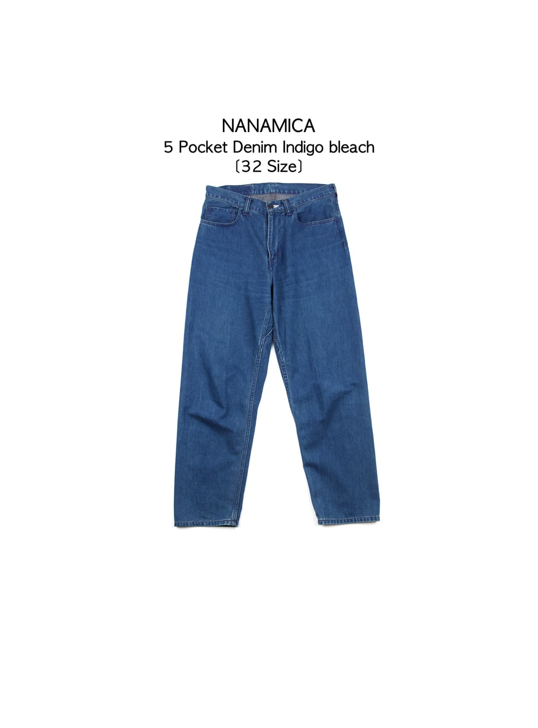 Nanamica 5포켓 데님 인디고 블리치 상품이미지1