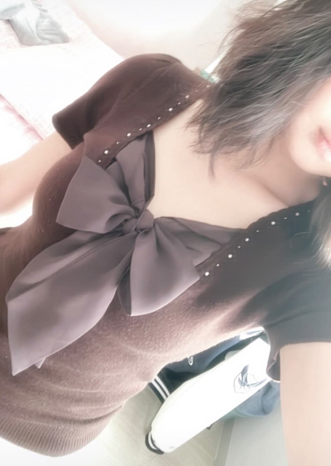 러블리 일본 빈티지 브라운 로걀탑 상품이미지3