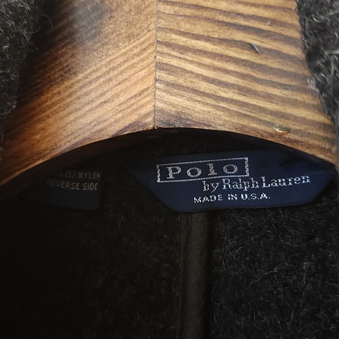 90s 폴로 피코트 헤비울 코트 usa made L 상품이미지7