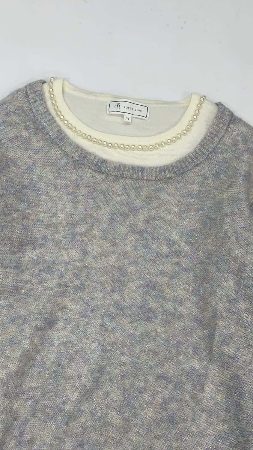 🫧하구미의 진주 레이어드 코디세트🫧 니트 7부 그런지 에스닉 히피 상품이미지4