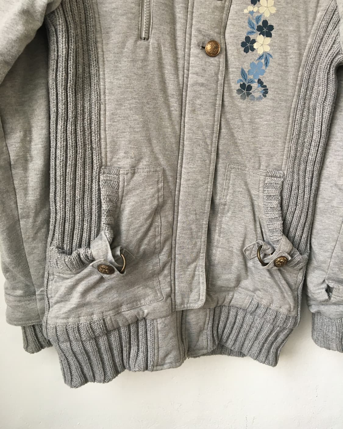 Printing point ribbed layered jacket 상품이미지3