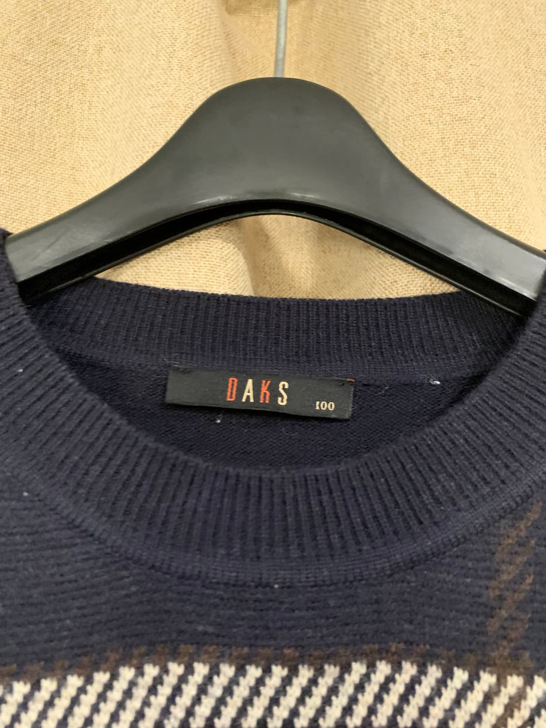 💙 [DAKS 닥스] 체크 니트 / 100 상품이미지4