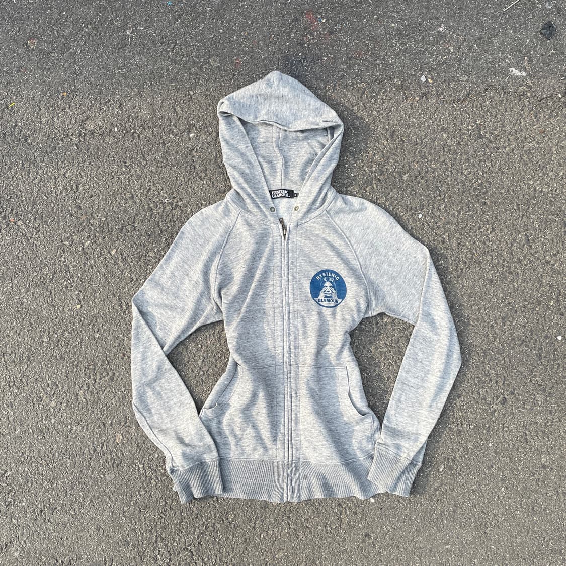 90s 히스테릭 글래머 아카이브 써클 로고 후드 집업 져지 S 상품이미지4