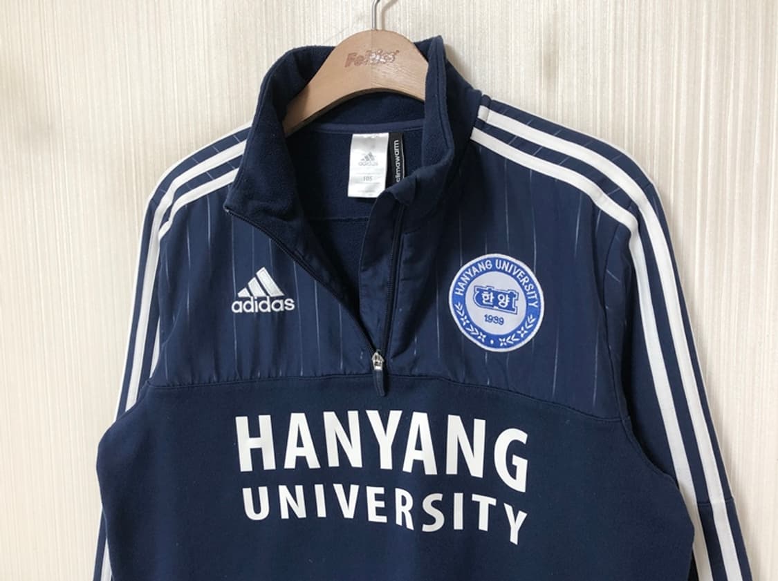 아디다스 한양대학교 축구부 반집업 플리스탑 105 상품이미지6
