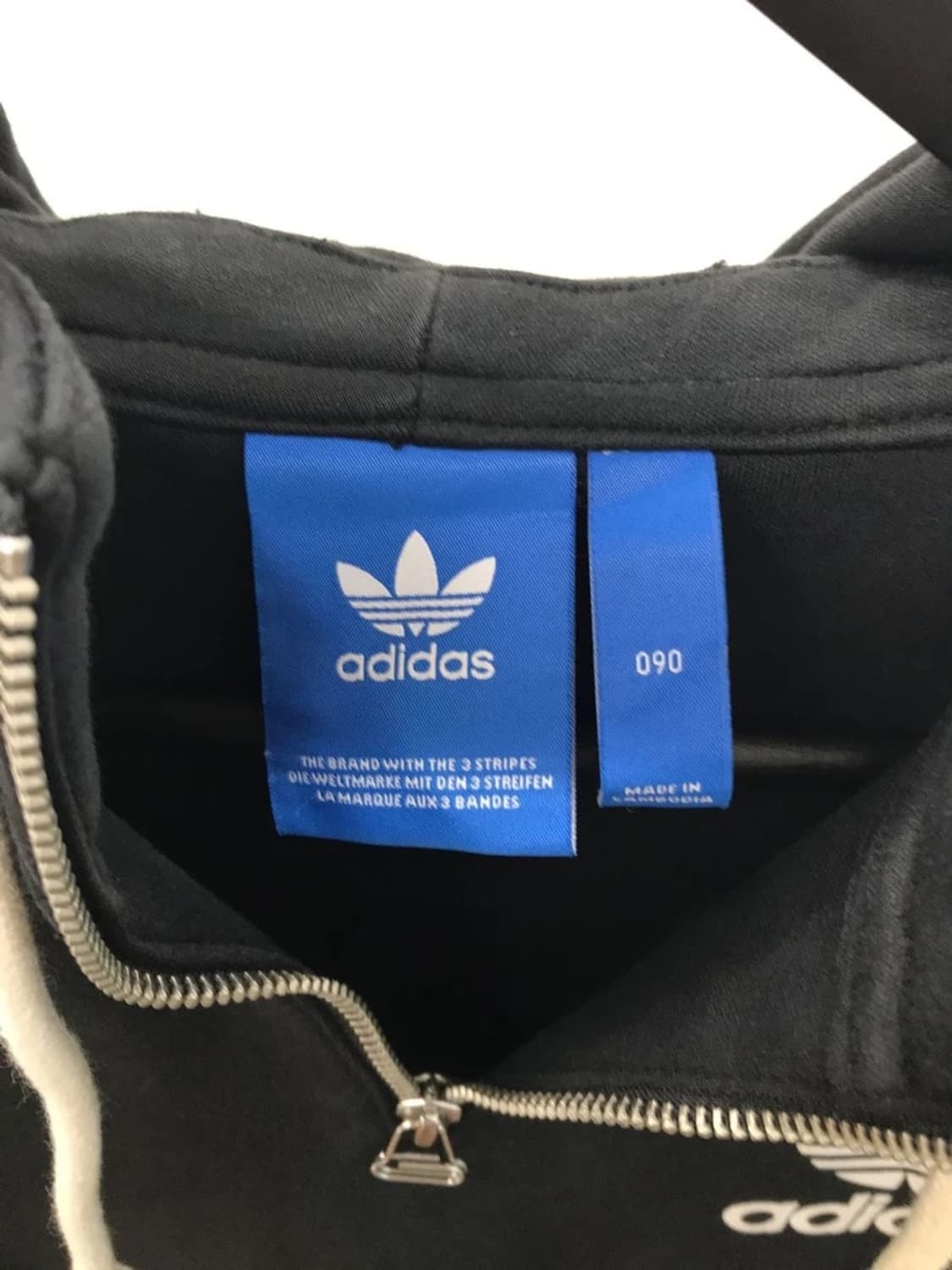 Adidas Trefoil Zip Hoodie Black 상품이미지7