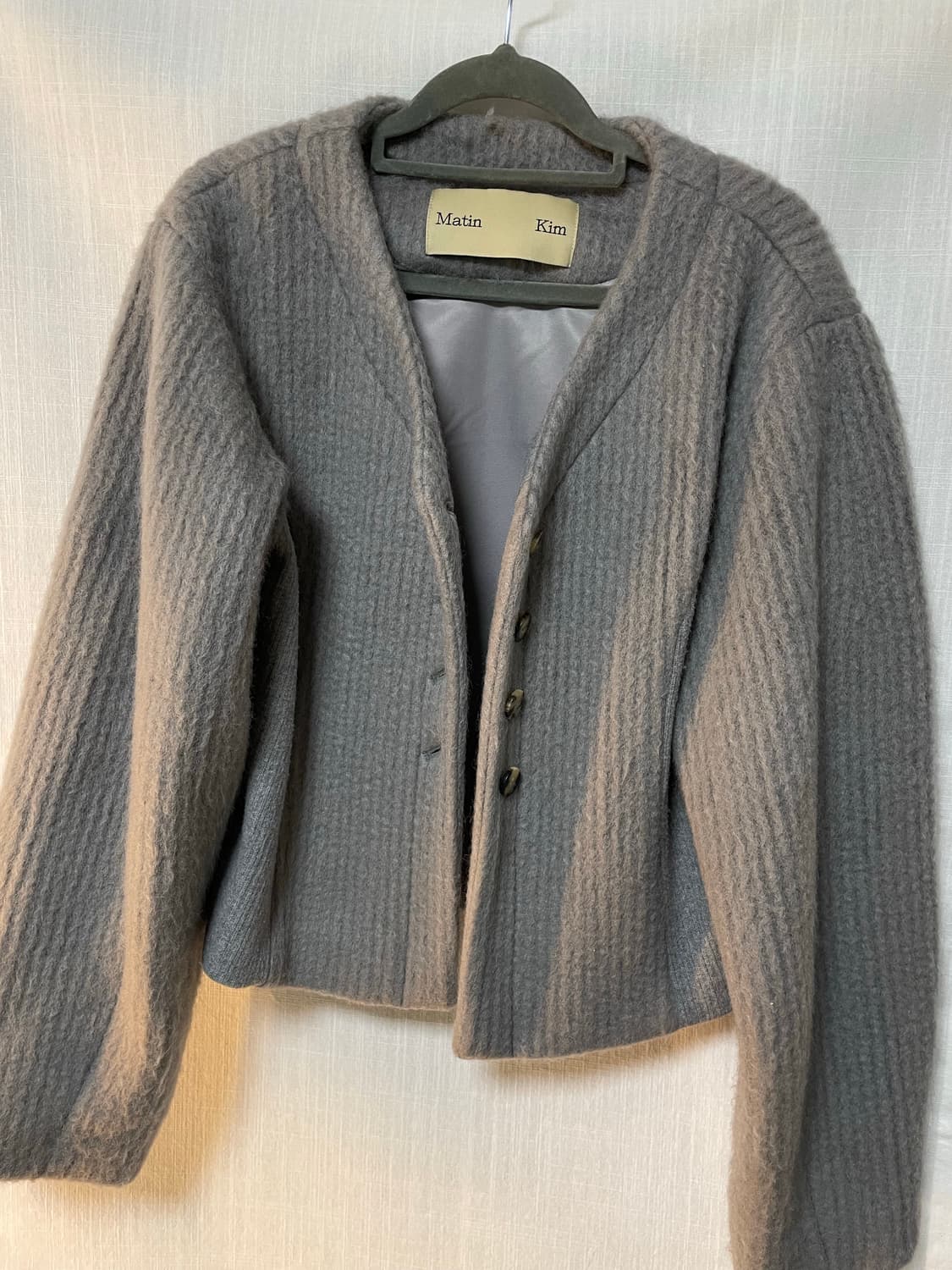 마뗑킴 가디건 자켓 그레이 상품이미지6