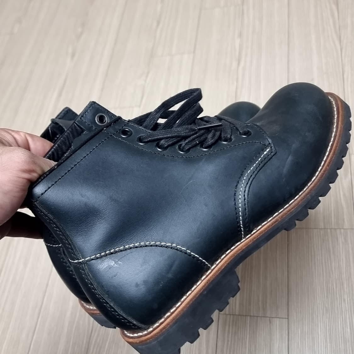 호킨스블랙 레더 워커 부츠(235-240) 상품이미지10