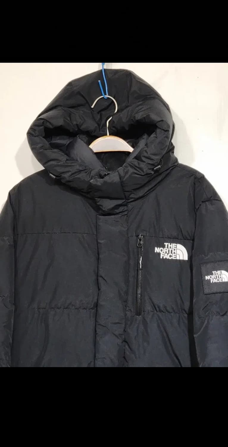 (L) 노스페이스 구스다운 롱패딩 점퍼 블랙 거위털 다운코트 후드  상품이미지2