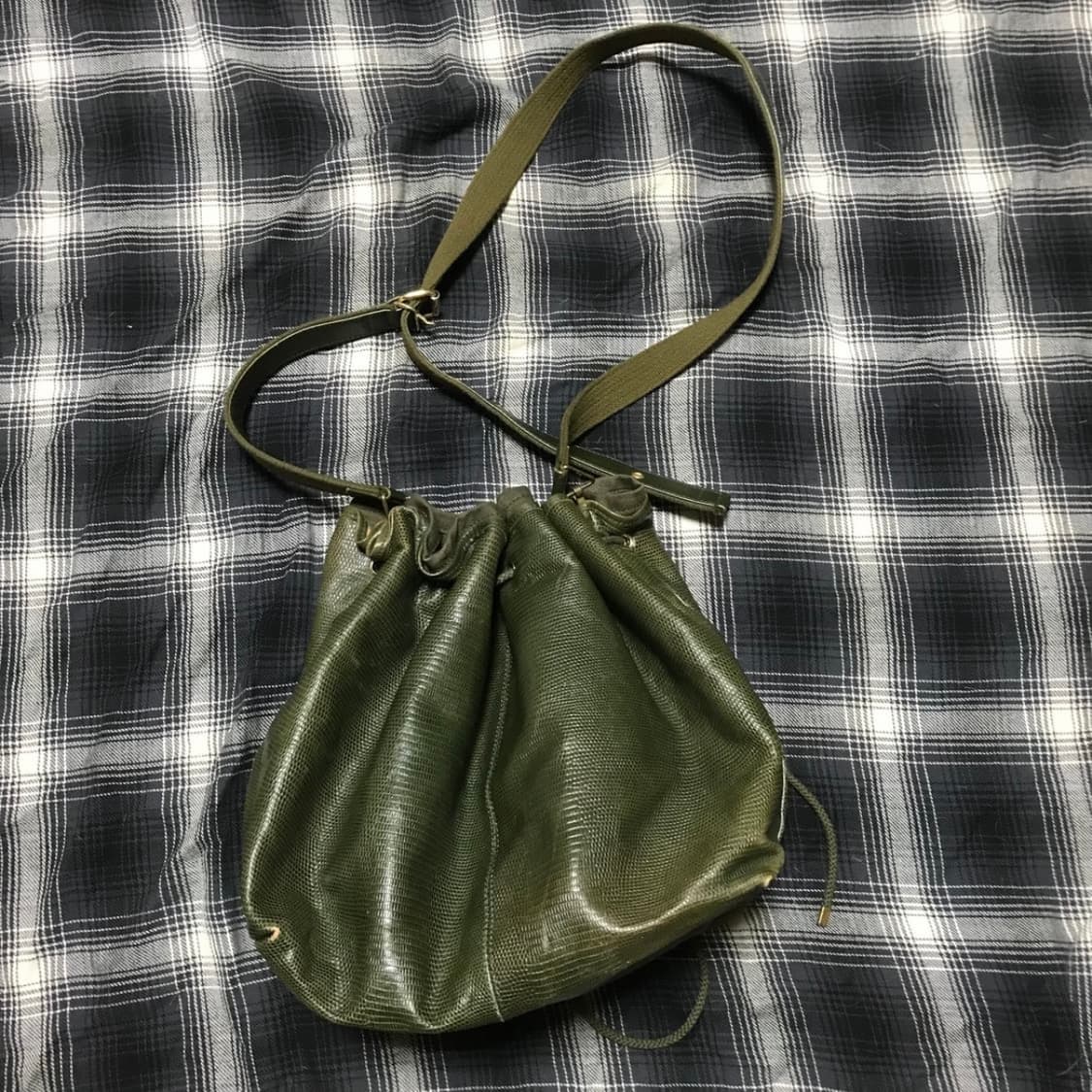 재팬 osam 복조리 카키 리얼 레더 투웨이백 2개 세트 남녀 공용 상품이미지2