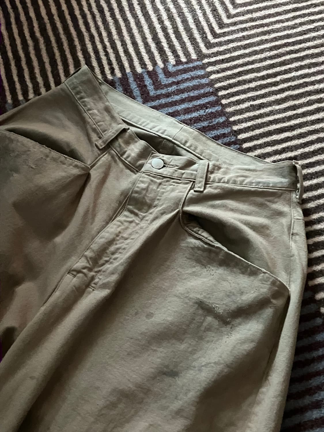 안셀름 / 데님 와이드 슬랙스 / 샌드 상품이미지2